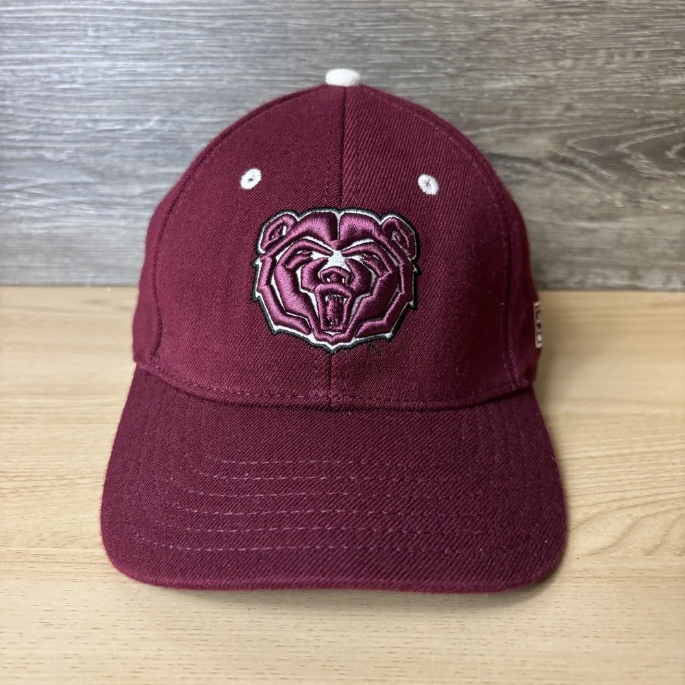The Game Missouri State Bears Hat Cap Strap Back Youth Maroon White NCAA Cap